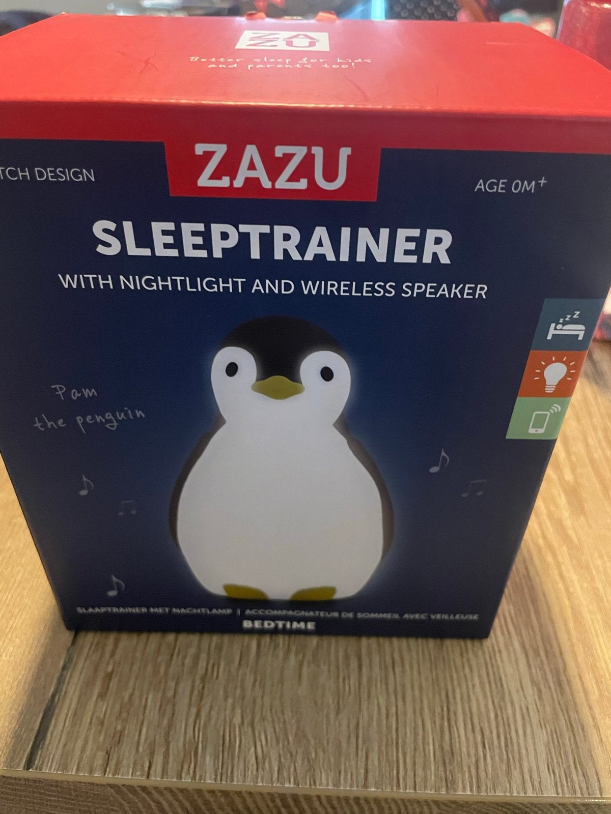 ZAZU Sleeptrainer Pam de Pinguïn met Nachtlamp en Speaker, Ophalen of Verzenden, Nieuw
