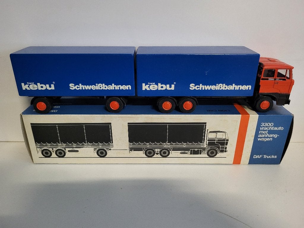 Lion Car   DAF 3300  Kebu Schweissbahnen Eschweiler, Verzenden, Zo goed als nieuw, Bus of Vrachtwagen, Lion Toys
