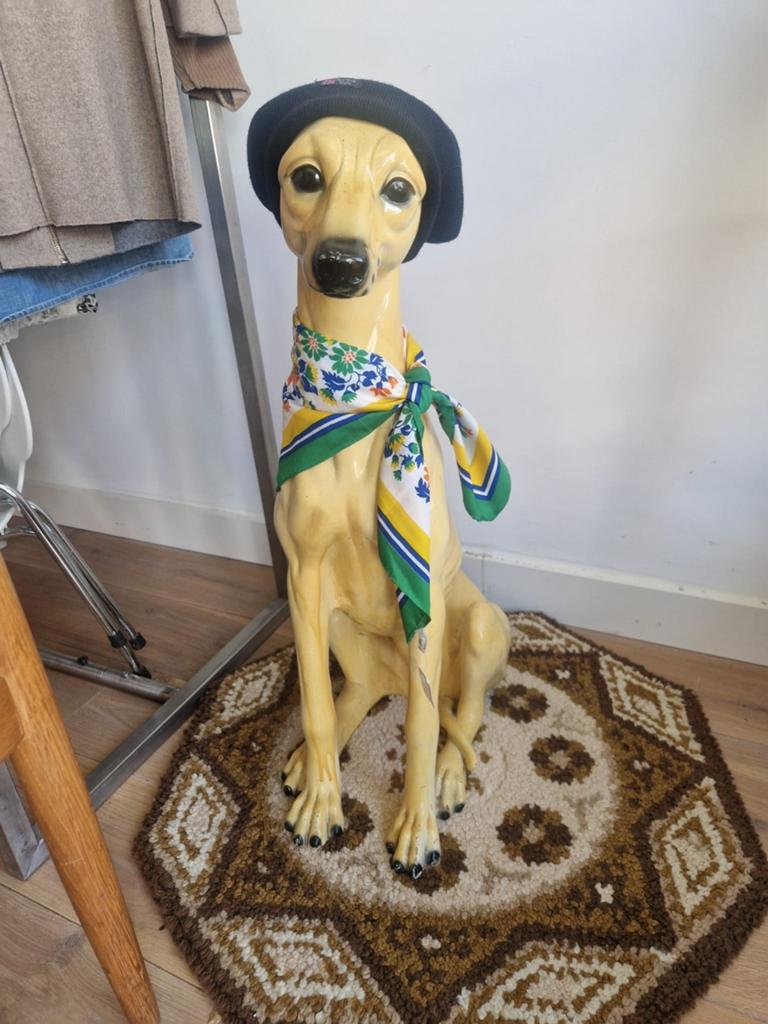Bassano hond "Hector" - Vintage Italiaanse Windhond Beeld, Ophalen
