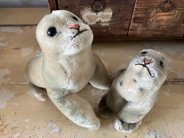 2 steiff zeehondjes, Ophalen