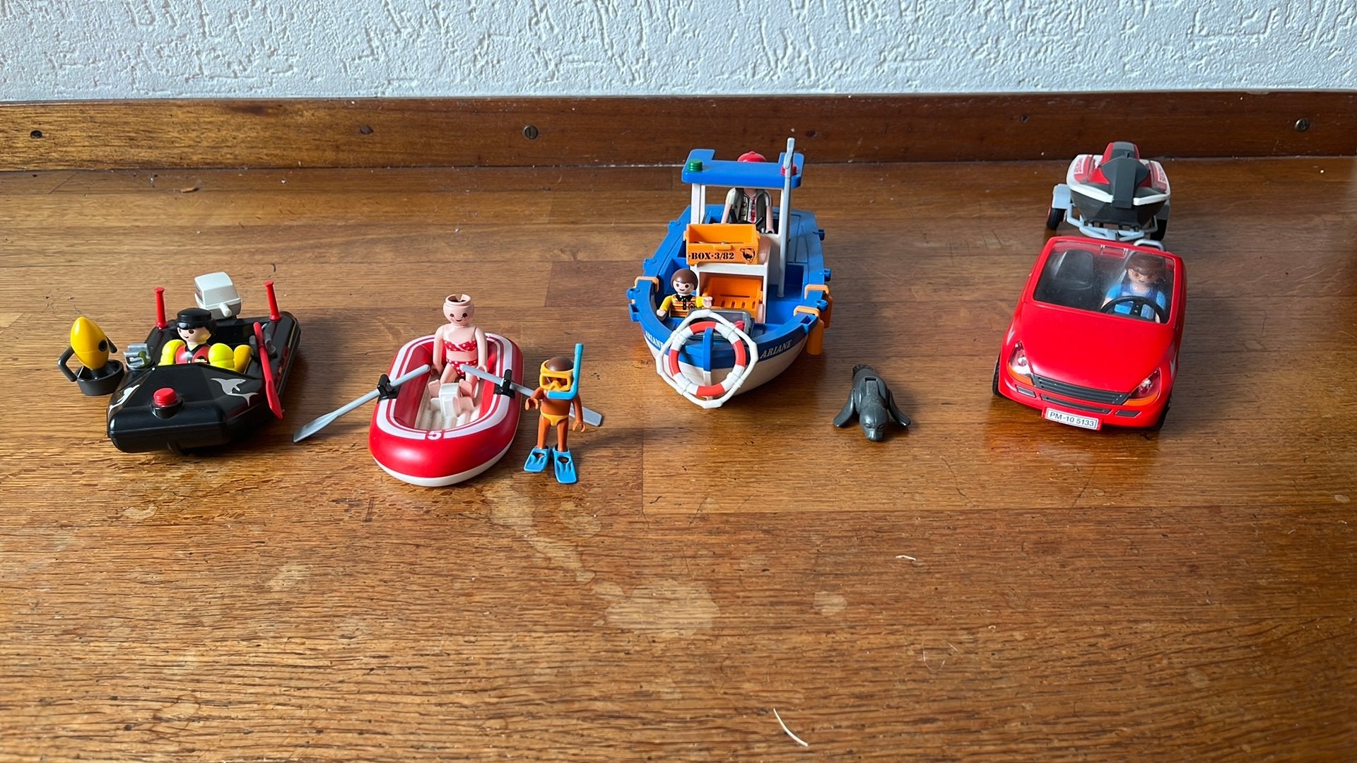 Playmobil booten, Ophalen, Zo goed als nieuw