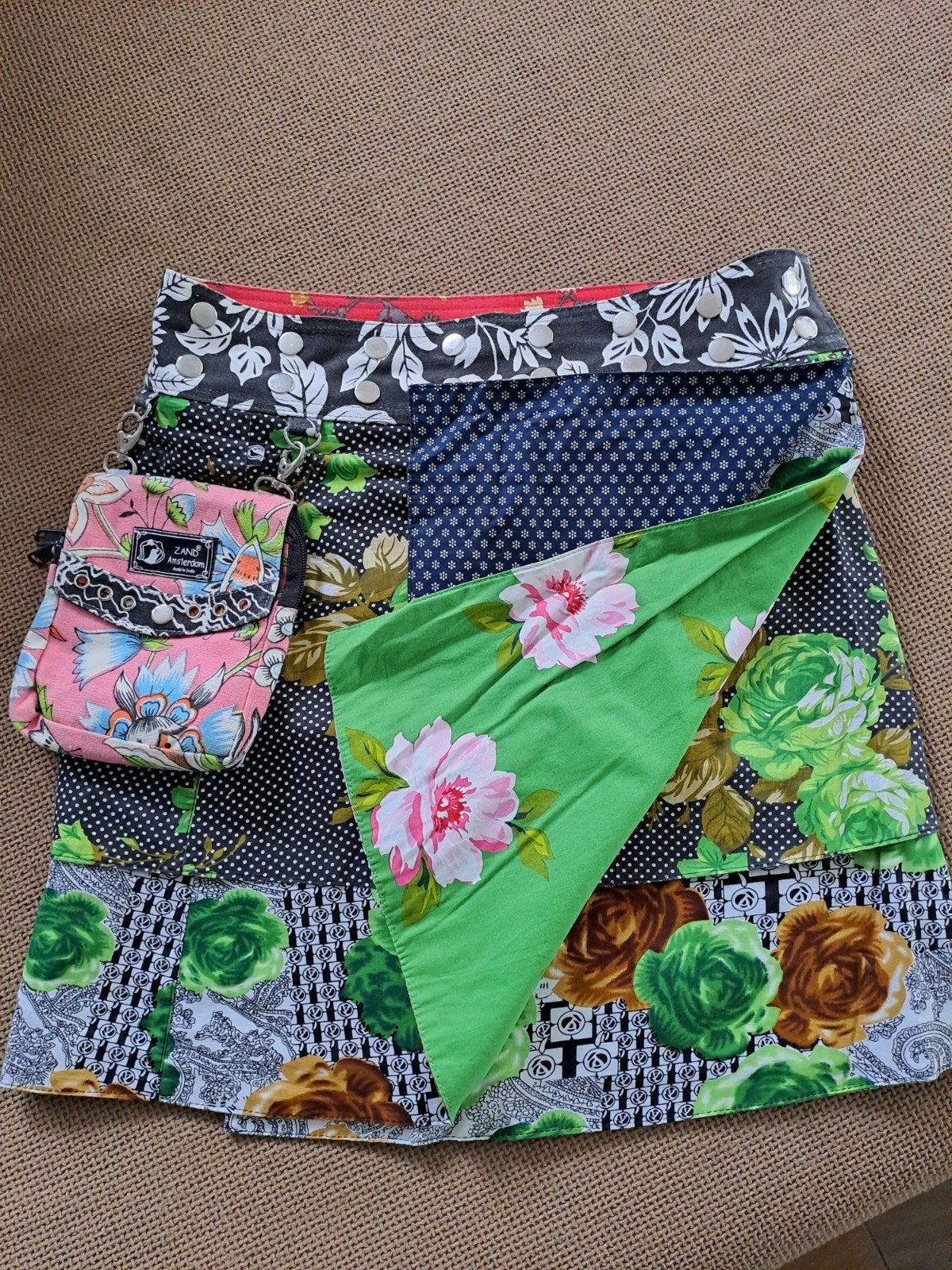 Super leuk rokje van Zand Amsterdan, model Anna, Kleding | Dames, Rokken, Ophalen of Verzenden, Zo goed als nieuw, Maat 38/40 (M)