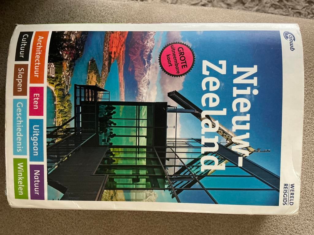 Reisgids Nieuw Zeeland ANWB - Gebruikt, prima staat, Gelezen, Reisgids of -boek, ANWB, Australië en Nieuw-Zeeland