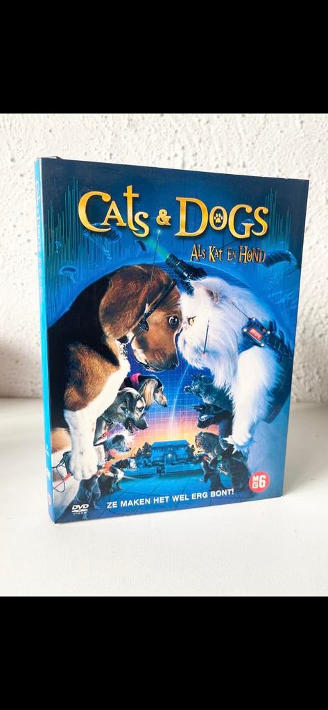 dvd:  ‘CATS & DOGS’  (2001), Cd's en Dvd's, Dvd's | Kinderen en Jeugd, Zo goed als nieuw, Film, Komedie, Alle leeftijden, Ophalen of Verzenden