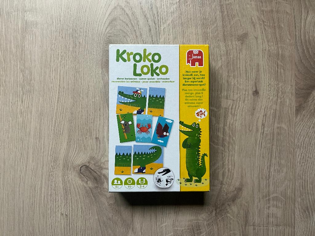 Kroko Loko - dieren memory/dobbel spelletje, Ophalen of Verzenden, Een of twee spelers, Reisspel, JUMBO