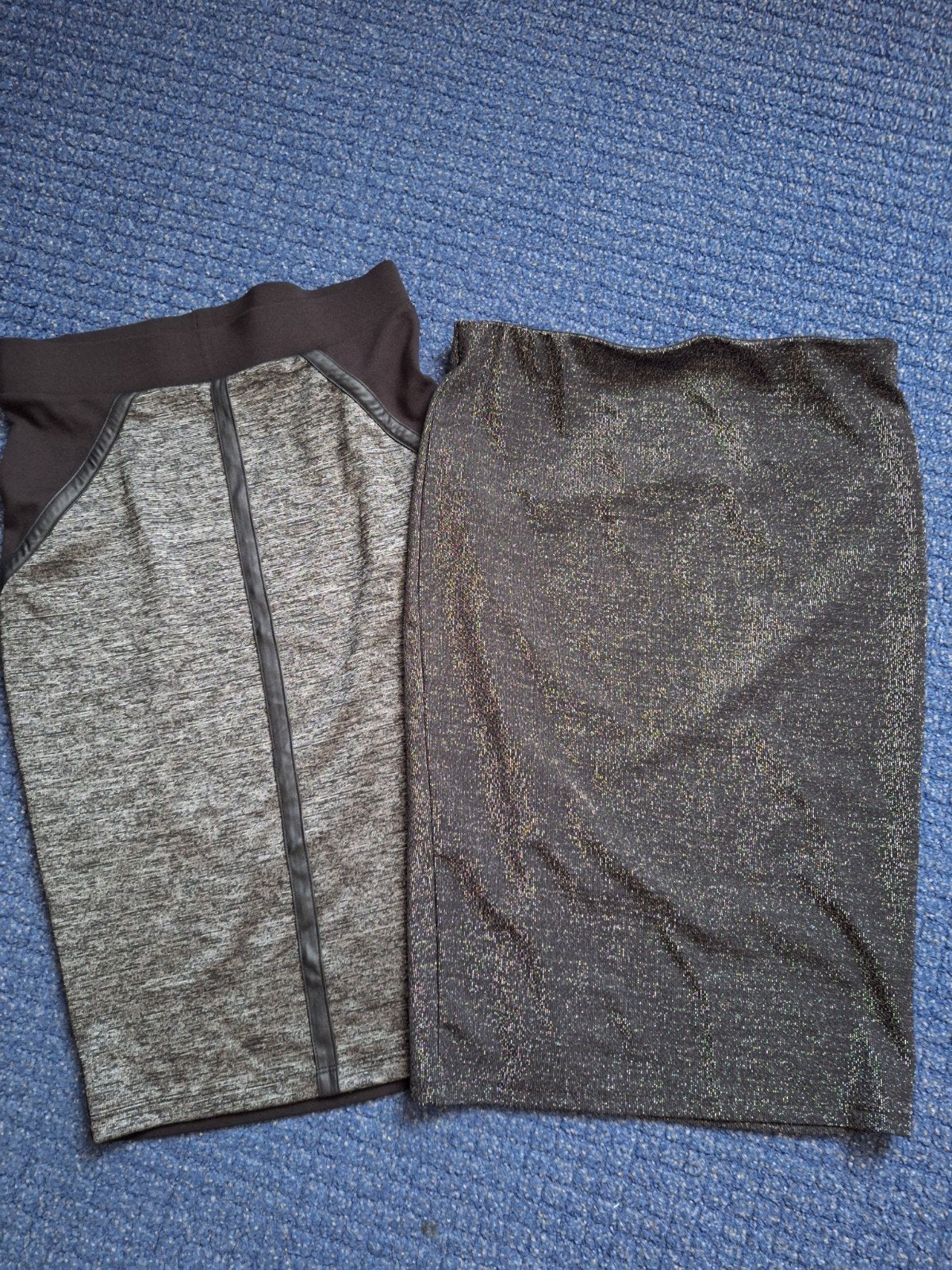 Zwarte kokerrokken,  glitter, Maat 38/40 (M), Zwart, Ophalen of Verzenden, Zo goed als nieuw