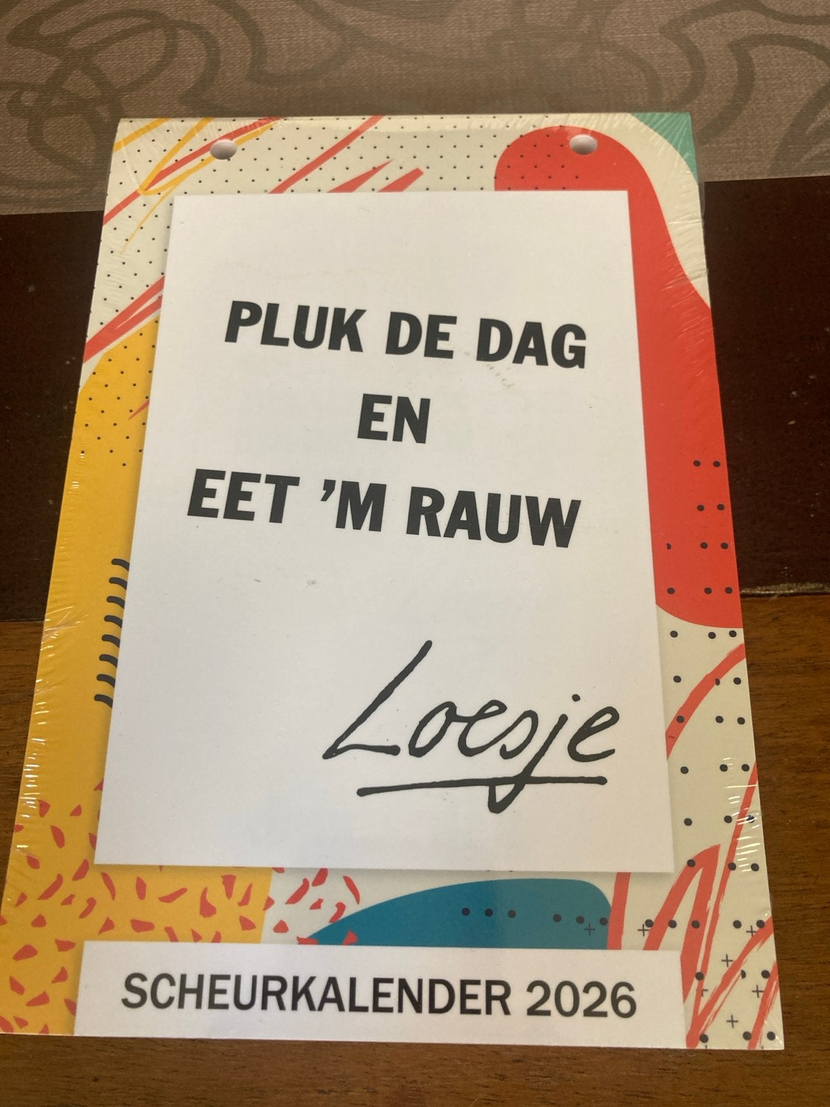 Scheurkalender van Loesje 2026 pluk de dag en eet 'm rauw, Verzenden, Dagkalender, Nieuw