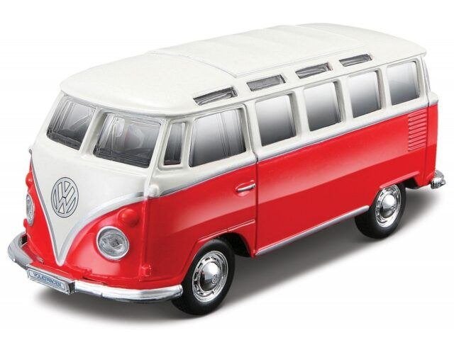 Maisto: Power Racer: Volkswagen T1 Samba Rood, Auto, ., Nieuw, Ophalen of Verzenden