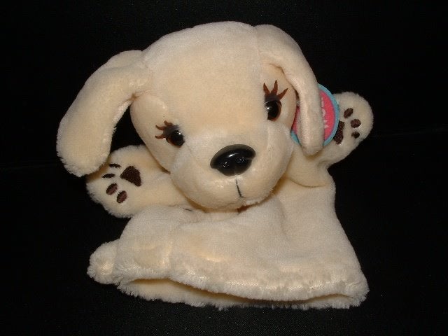 PAGE HOND HANDPOP GOLDEN RETRIEVER LABRADOR PLUCHE, Kinderen en Baby's, Speelgoed | Knuffels en Pluche, Verzenden, Nieuw, Overige typen