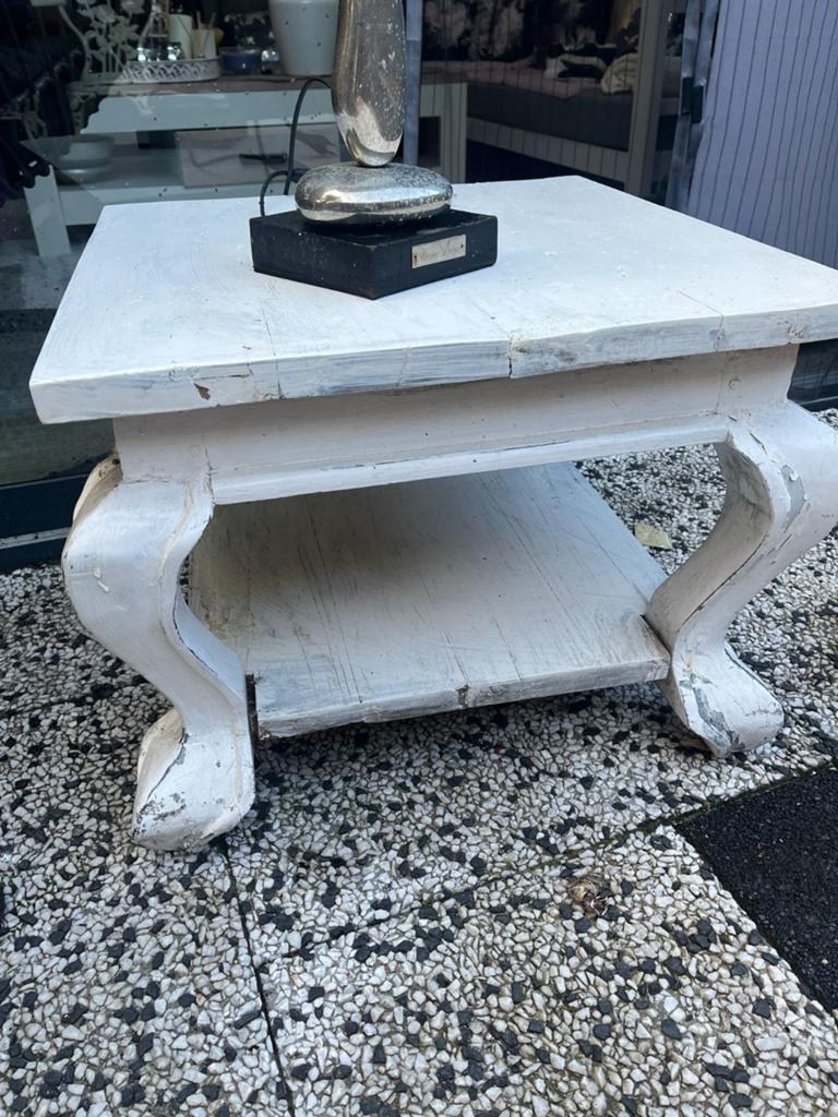Tafel en lamp, Ophalen of Verzenden, Rechthoekig, 50 tot 100 cm, Minder dan 50 cm