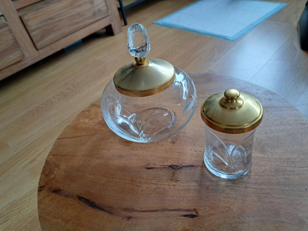 Vintage Bonbonnière en Sigarettenhouder Set, Ophalen of Verzenden
