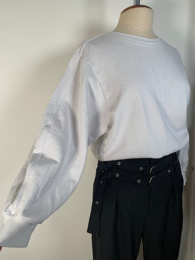 Agolde sweater trui  balon mouw wit M/38, Maat 38/40 (M), Verzenden, Wit, Zo goed als nieuw