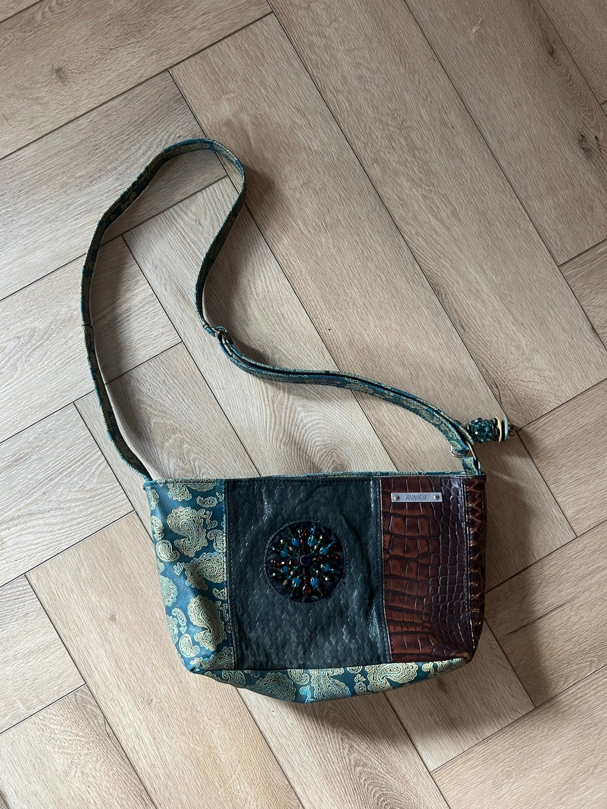 Handgemaakte leren designertas van ANNIGJE, Overige merken, Gebruikt, Ophalen of Verzenden, Leer