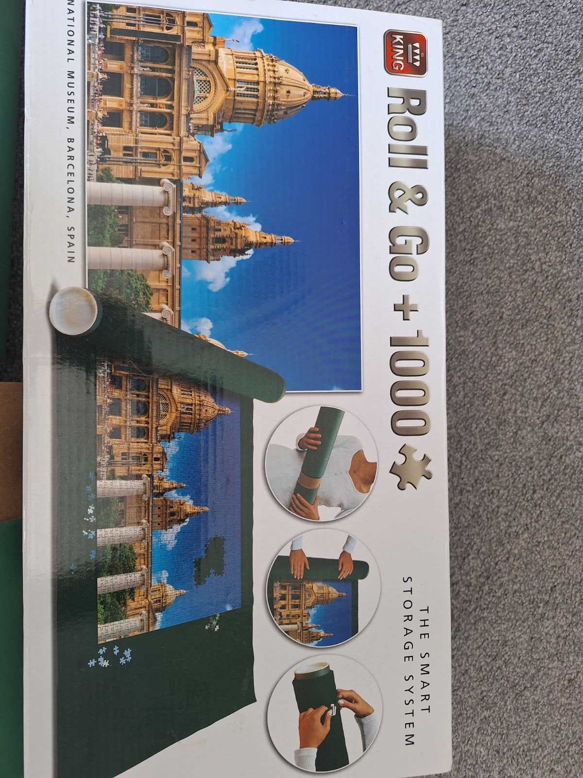 King Roll & Go + 1000 stukjes puzzel Barcelona, Ophalen of Verzenden, 500 t/m 1500 stukjes, Nieuw, Legpuzzel
