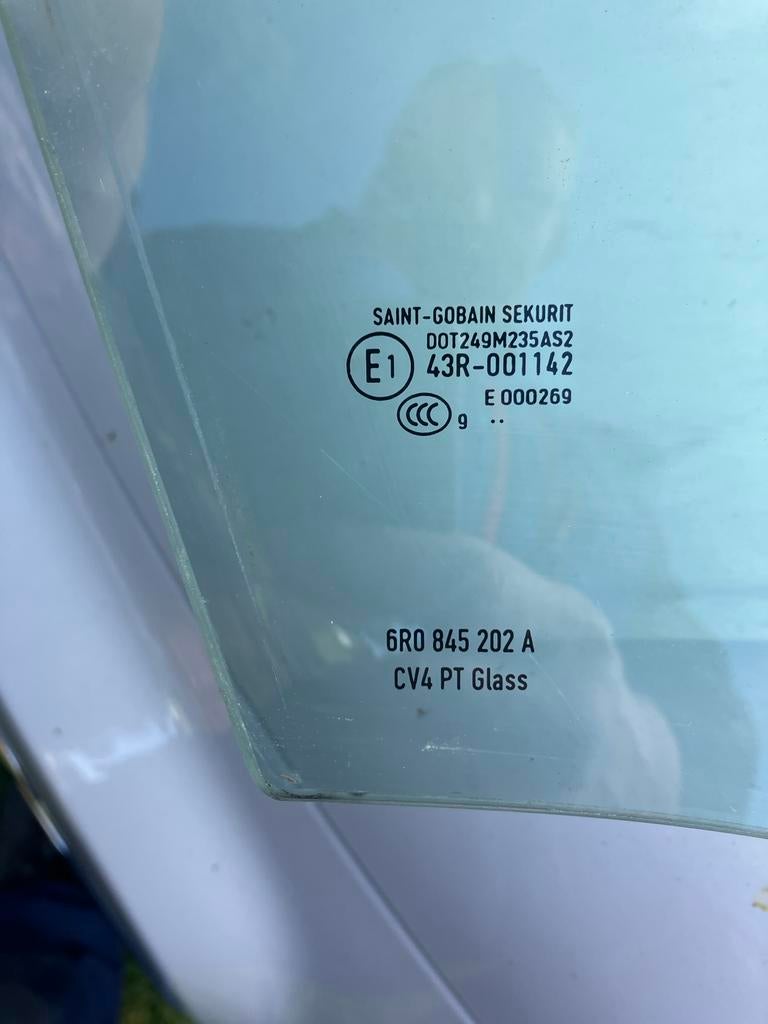 Volkswagen Polo 6R Zijruit Rechtsachter, Auto-onderdelen, Ophalen of Verzenden, Gebruikt, Volkswagen