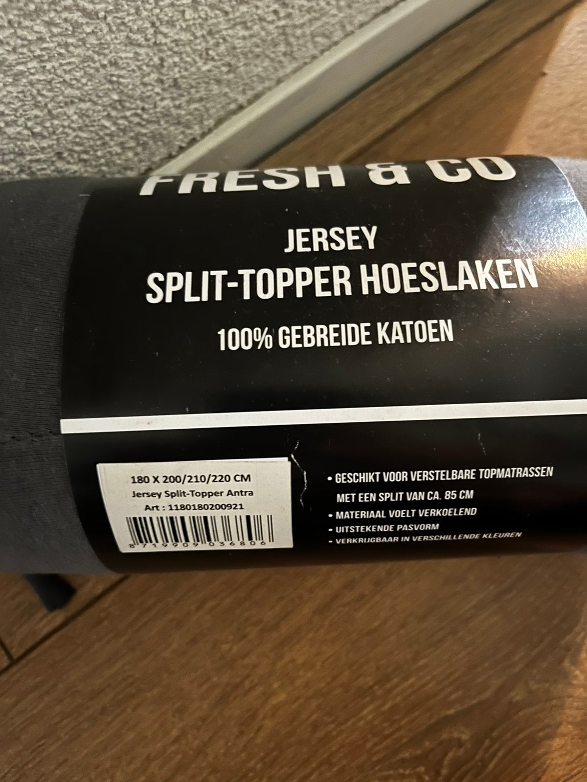 Nieuwe split topper hoeslaken, Ophalen, Wit, Overige typen, Tweepersoons