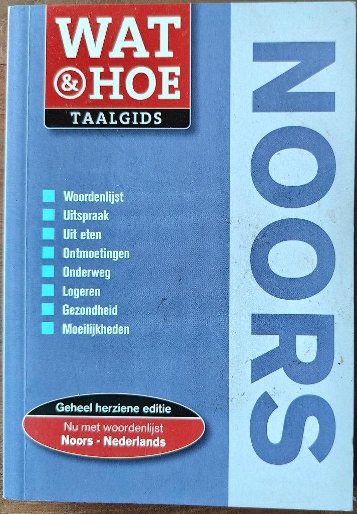 Wat & Hoe taalgids Noors, Overige merken, Europa, Ophalen of Verzenden, Redactie Wat en hoe