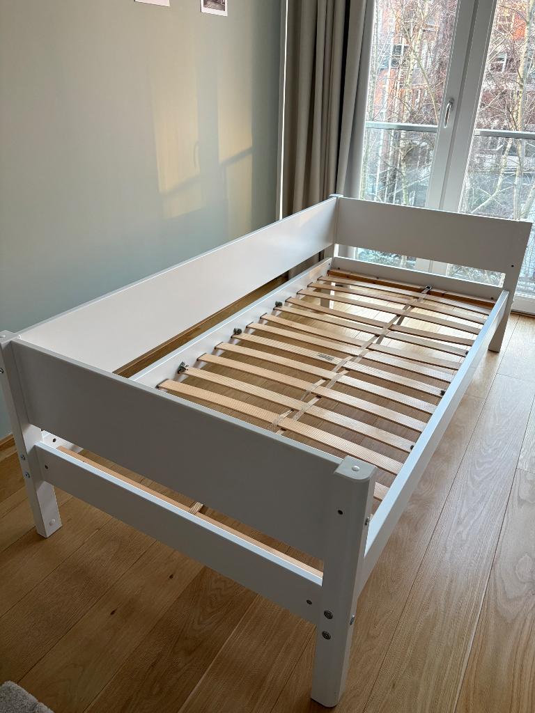 FLEXA bed wit te koop, Ophalen, Gebruikt, 90 cm, Eenpersoons