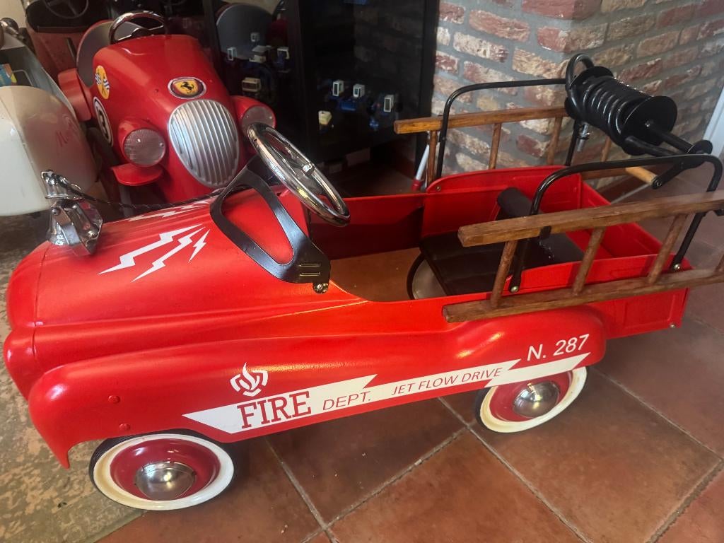 trapauto amerikaan brandweer groot, Ophalen of Verzenden