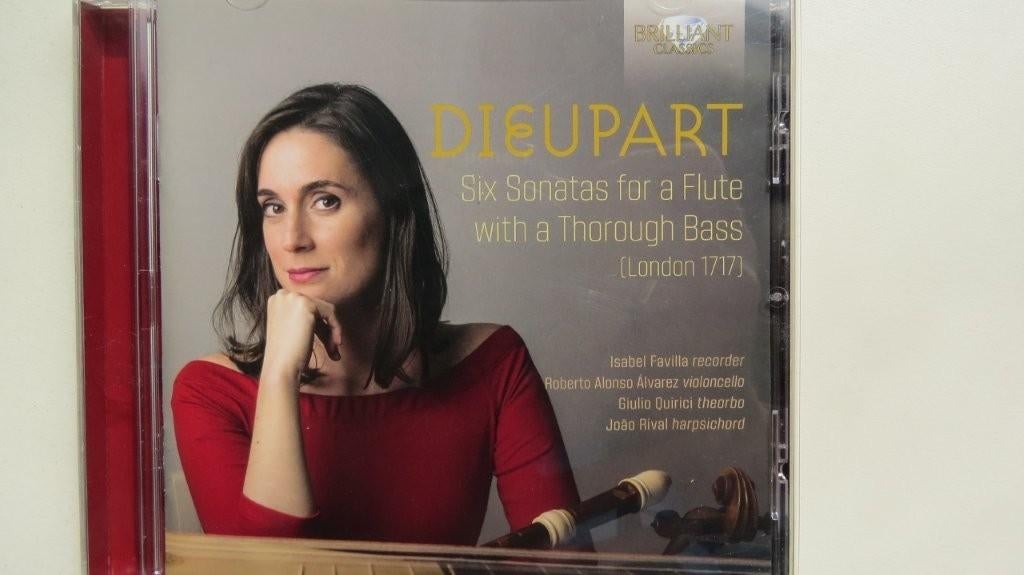 Cd Dieupart, Six sonatas for a flute Isabel Favilla recorder, Ophalen of Verzenden, Classicisme, Zo goed als nieuw, Kamermuziek