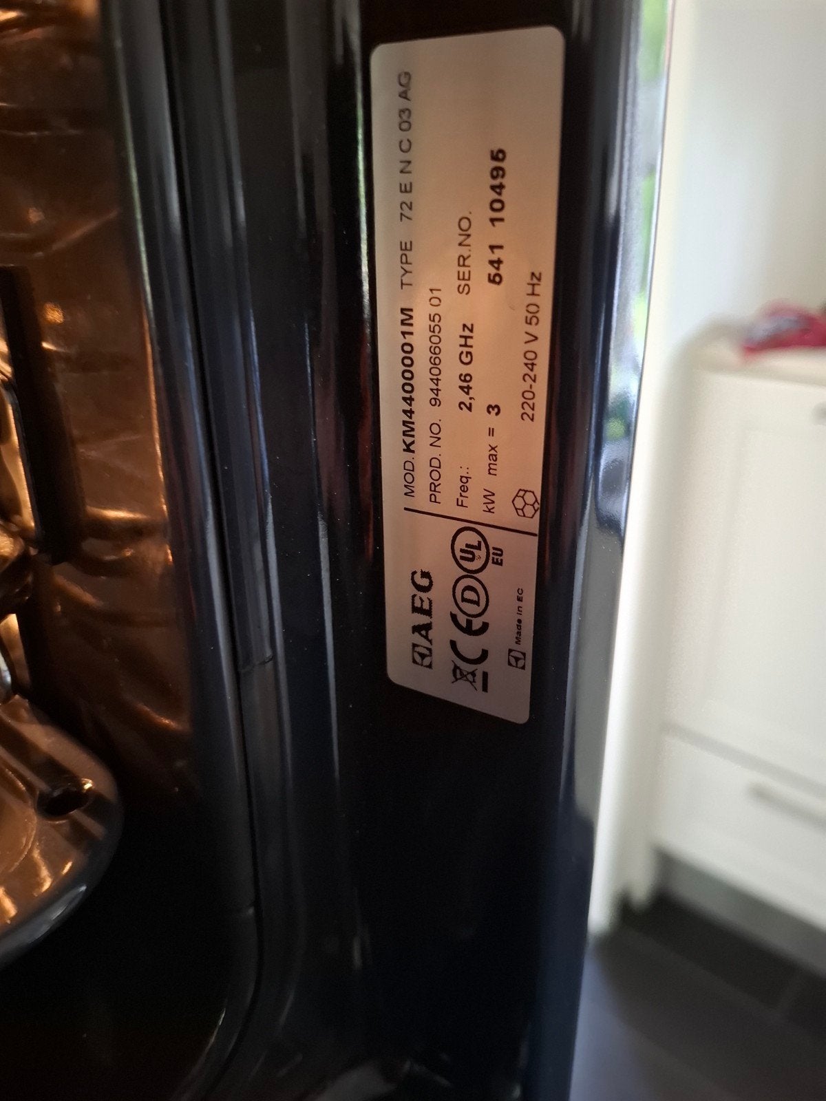 AEG combimagnetron hoogte 45 cm., Witgoed en Apparatuur, Ovens, Ophalen, Gebruikt