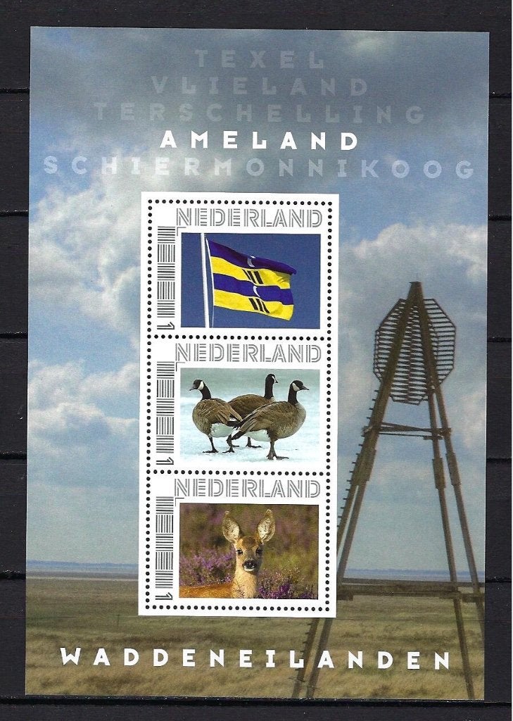 Ameland velletje 3x1 (2), Postzegels en Munten, Ophalen of Verzenden, Na 1940, Postfris