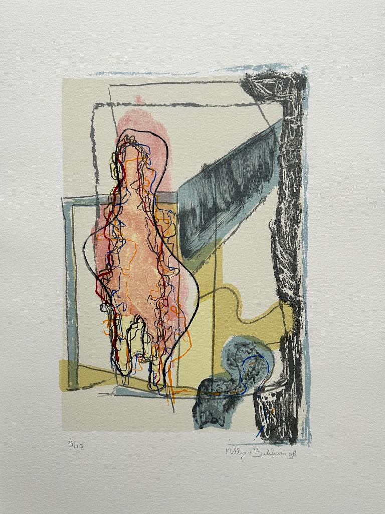 Zeefdruk Nelly van Bekkum, Antiek en Kunst, Verzenden