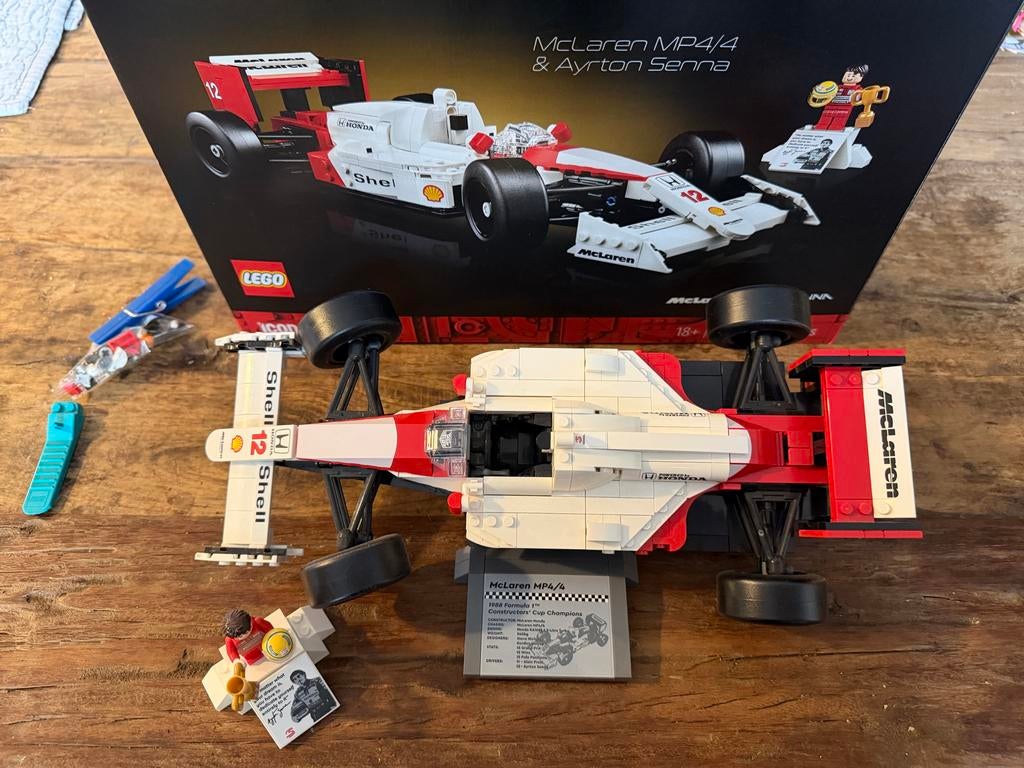 LEGO Icons McLaren MP4/4 & Ayrton Senna (10330), Lego, Ophalen of Verzenden, Zo goed als nieuw, Compleet