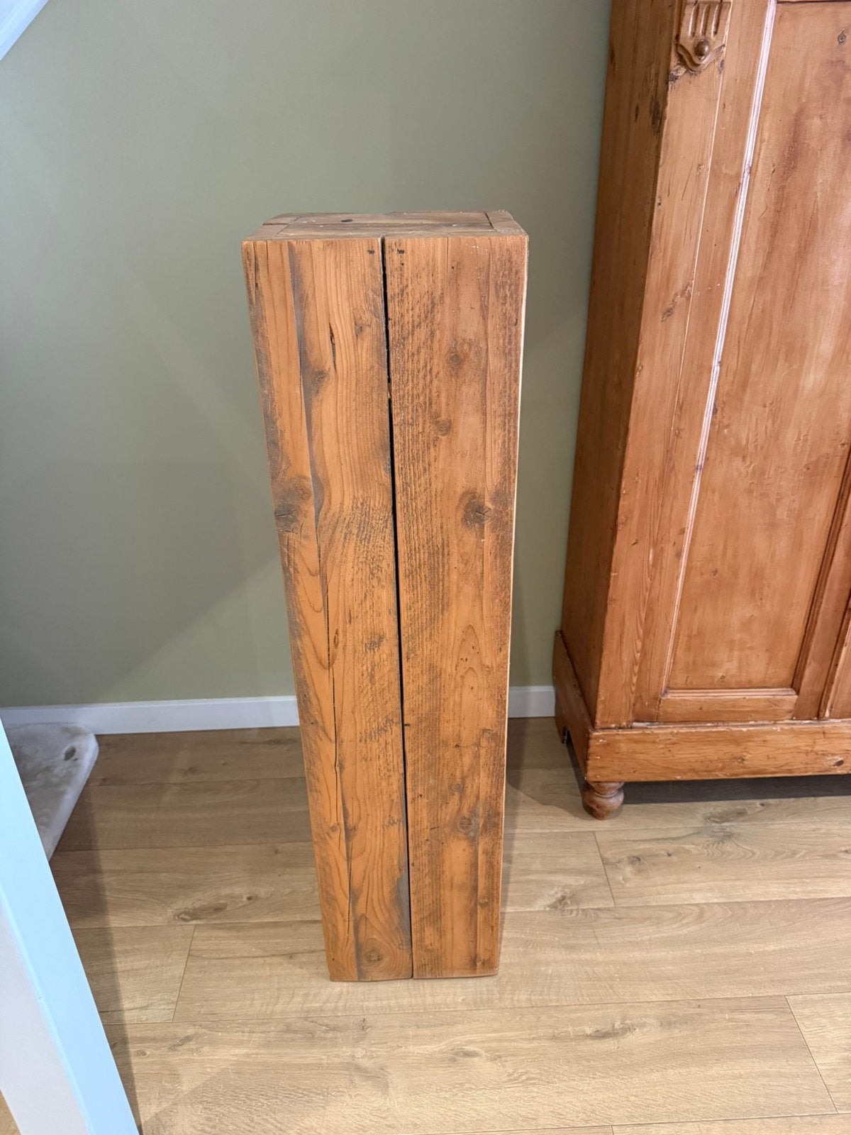 Houten zuil 120 cm hoog, Ophalen, Zo goed als nieuw