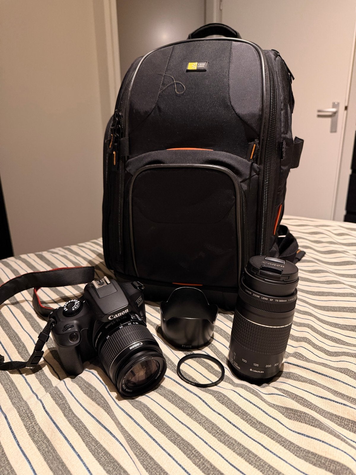 Canon EOS 4000D met 2 lenzen, statief en tas, Ophalen, Spiegelreflex, Canon, Oplader