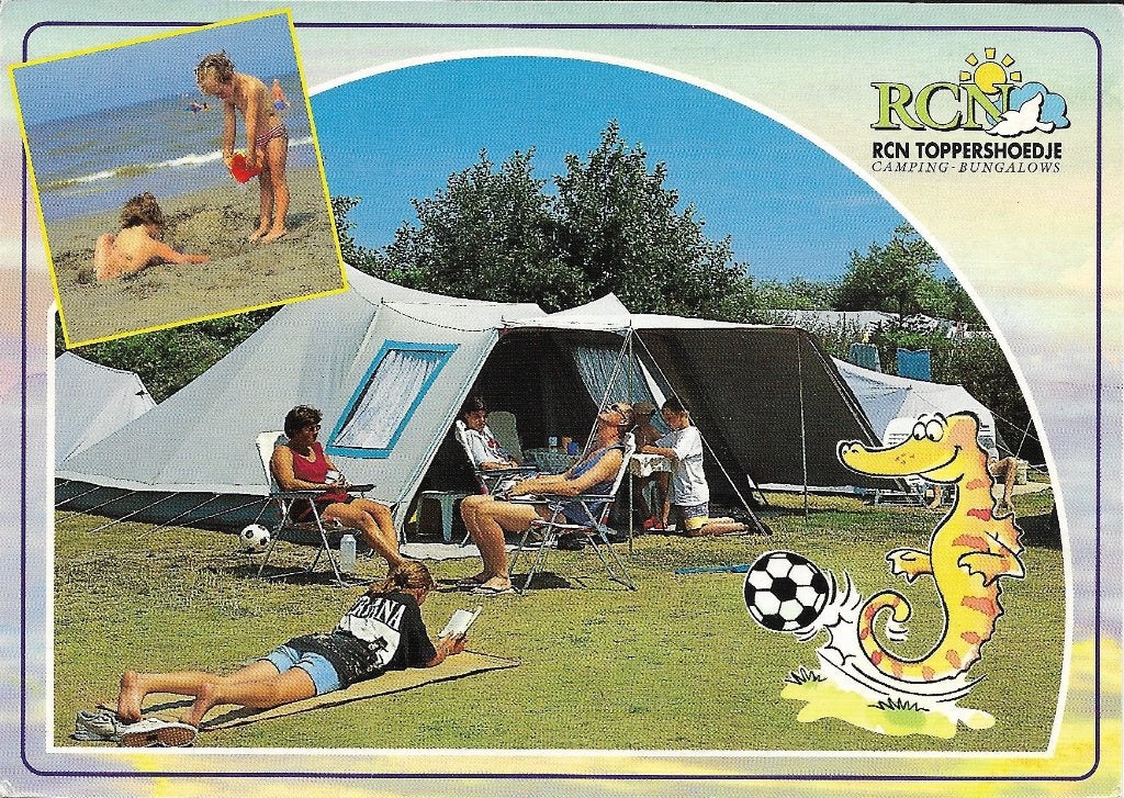 Ansichtkaart  	Ouddorp	Toppershoedje	Camping Bungalows, Verzenden, 1980 tot heden, Gelopen, Zuid-Holland