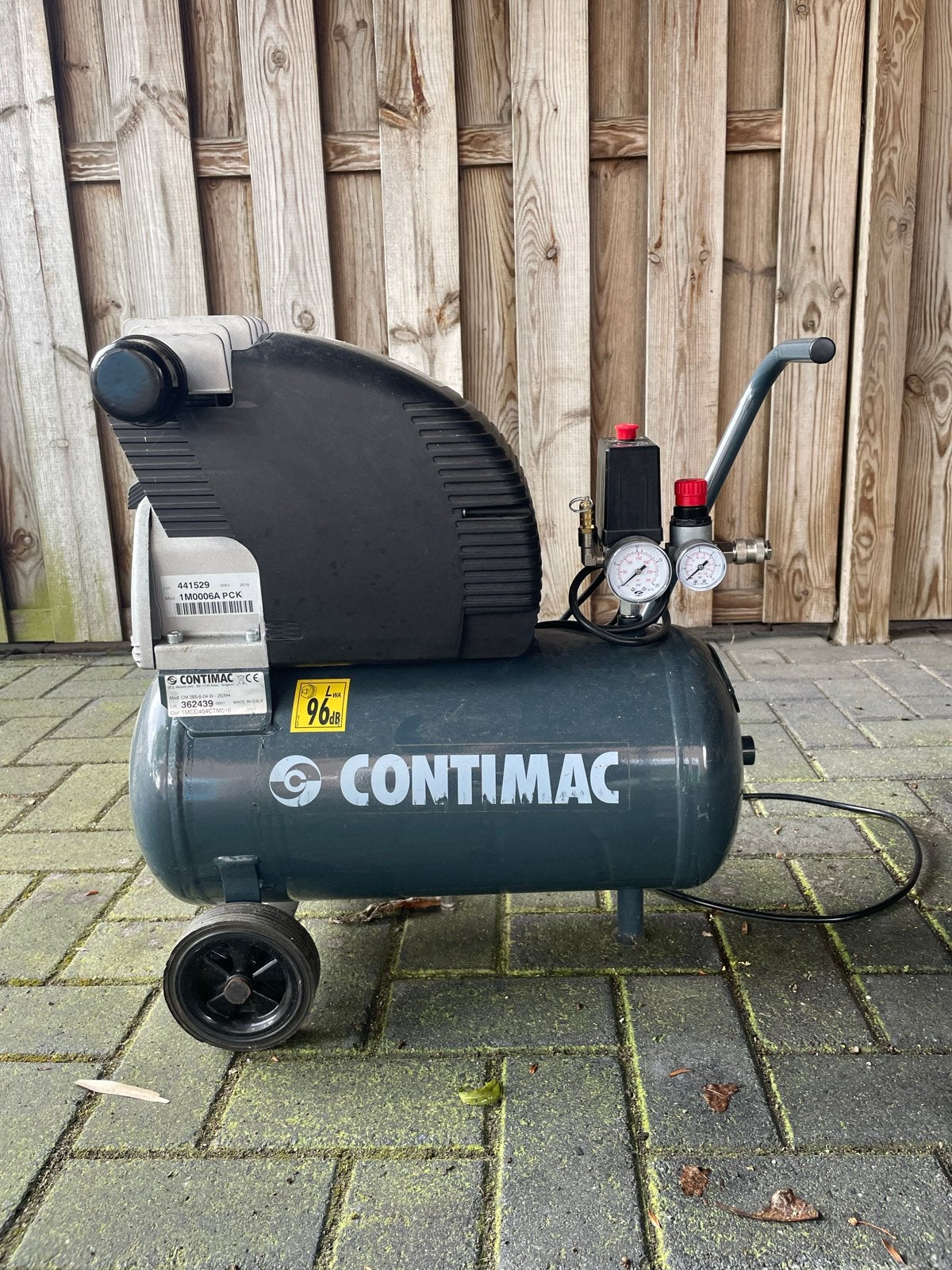 Contimac Compressor - Krachtige en Mobiele Luchtcompressor, Doe-het-zelf en Verbouw, Ophalen, Gebruikt, 10 bar of meer, 25 tot 100 liter