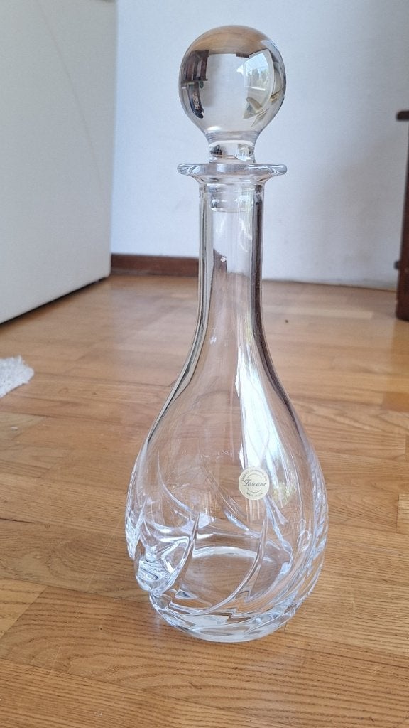 Prachtige kristallen karaf Toscane (met stop), Antiek en Kunst, Antiek | Glas en Kristal, Ophalen of Verzenden