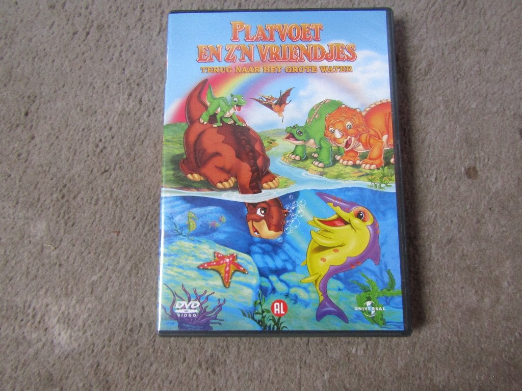 DVD: Platvoet en zijn vriendjes - Terug naar het grote water, Europees, Gebruikt, Tekenfilm, Alle leeftijden
