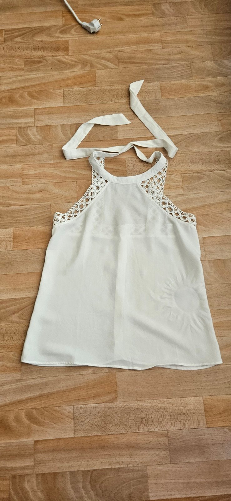 Zara topje maat M met kanten details, Maat 38/40 (M), Ophalen of Verzenden, Zo goed als nieuw, Zonder mouw