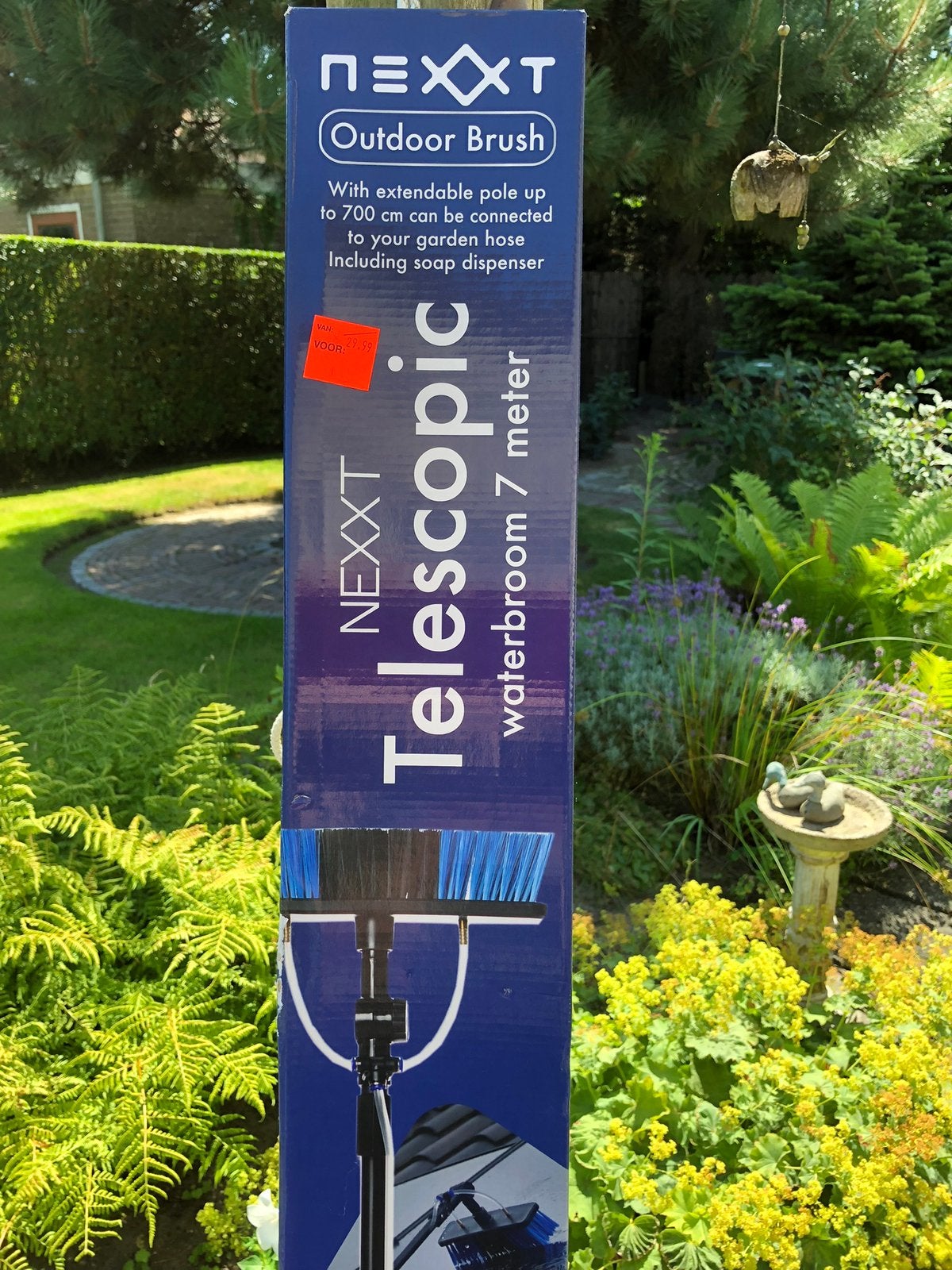 Telescopische bezem, voor schoonmaken van hoge ramen etc., Ophalen, Nieuw, Overige typen