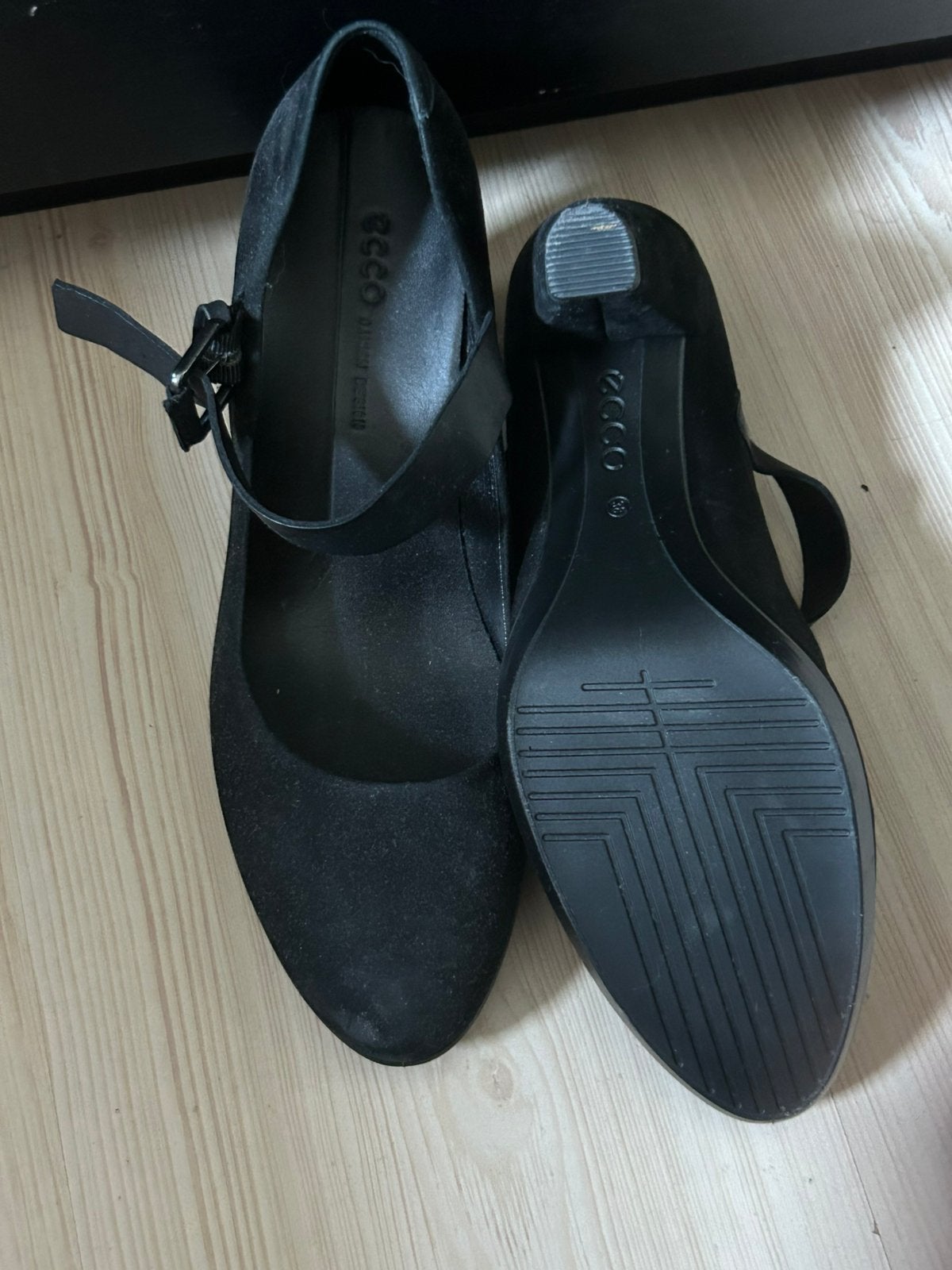Ecco damesschoenen, size 38, Kleding | Dames, Schoenen, Zwart, Dansschoenen, Ophalen of Verzenden, Zo goed als nieuw