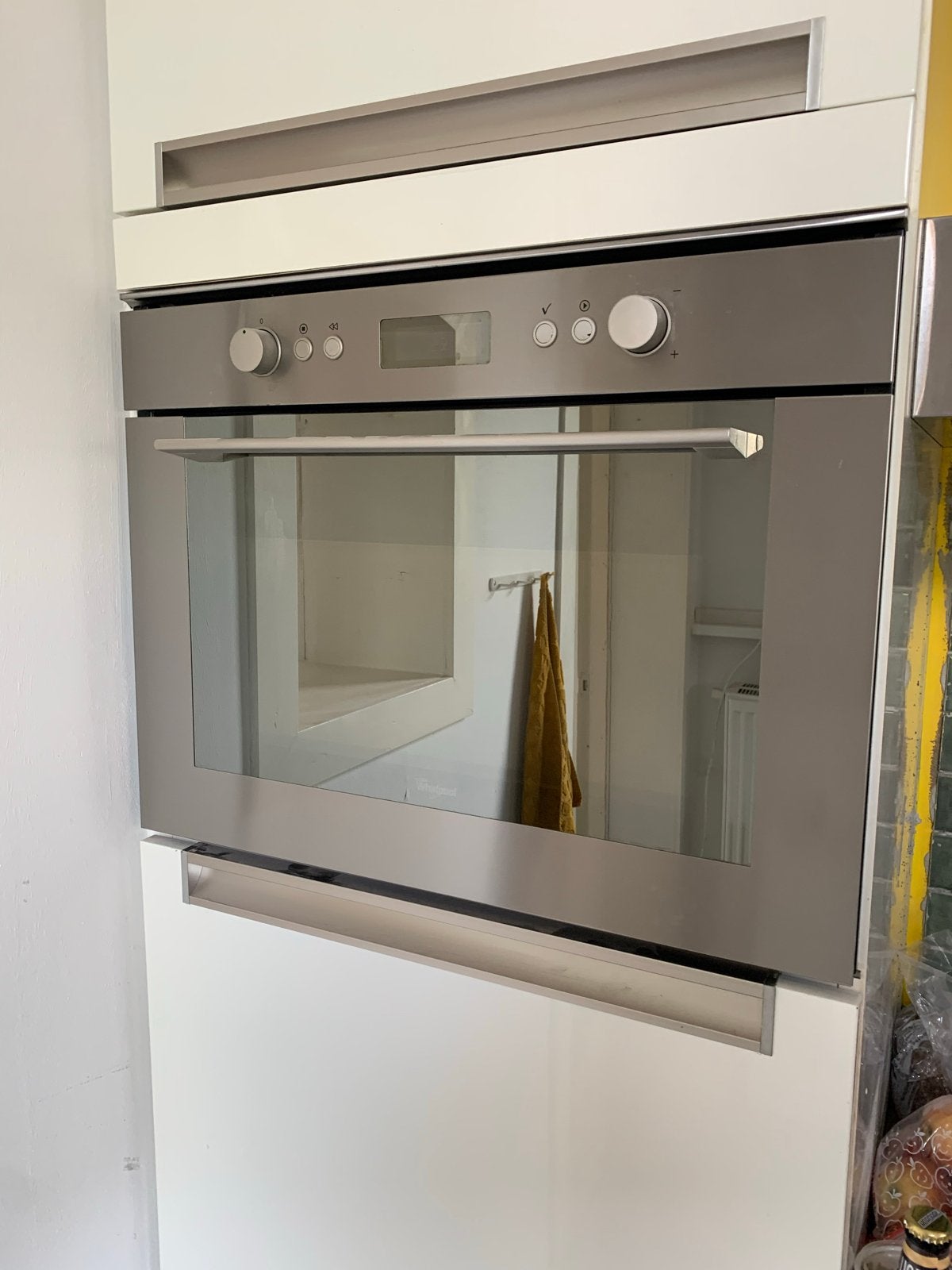 Whirlpool AMW 696 IX Inbouw Combi-oven - RVS, Ophalen, 45 tot 50 cm, Whirlpool, Gebruikt