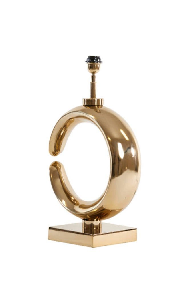 Chique lampvoet MAAN licht goud Light & Living tafellamp, Metaal, Nieuw, Goud, Light & Living