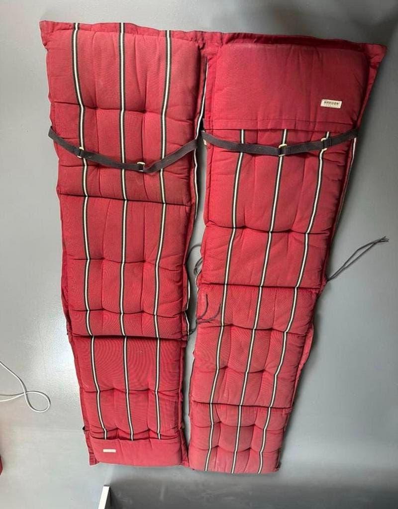 Teab Madison Ligbedkussens Rood - Set van 2, Ophalen, Gebruikt