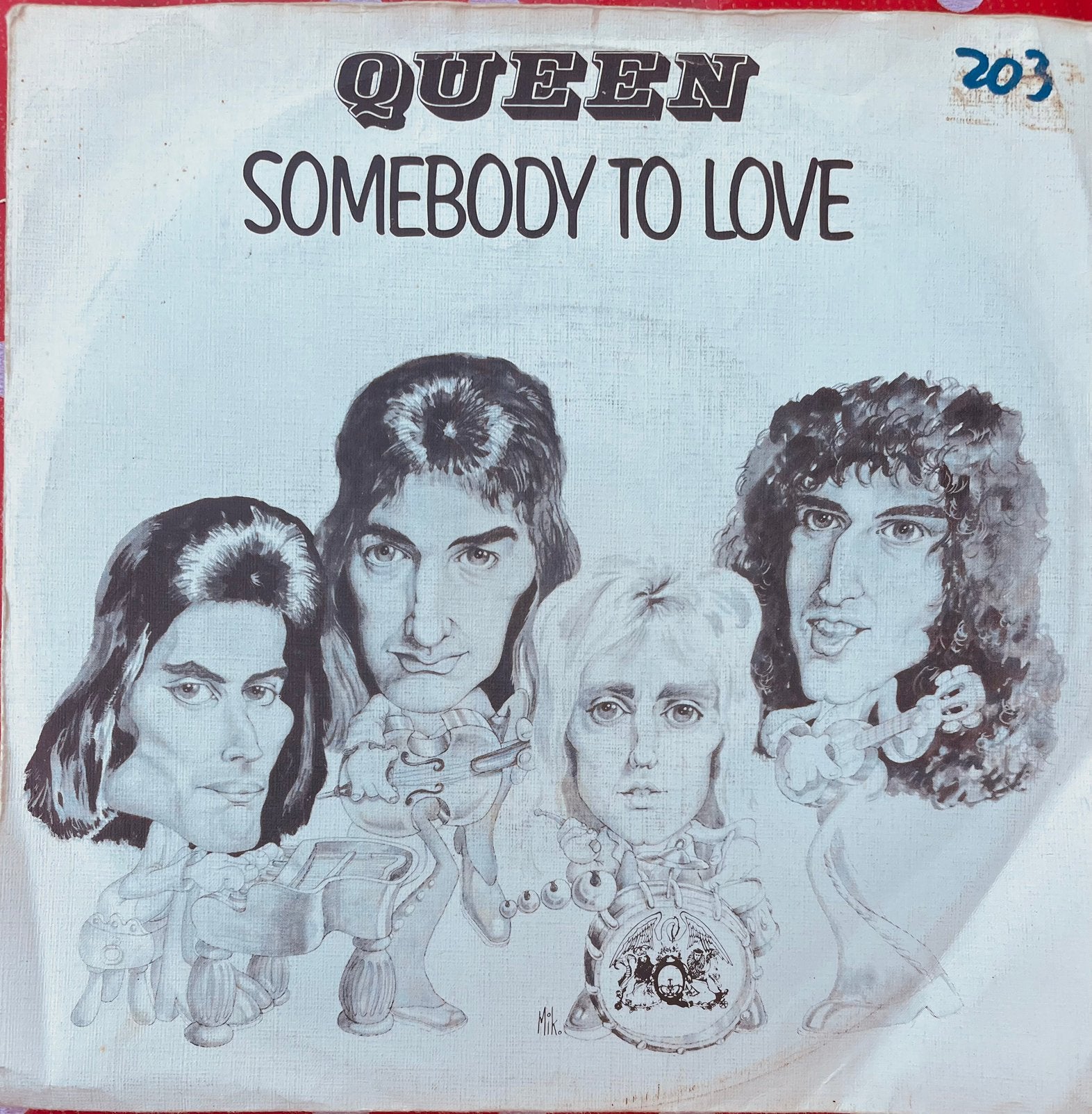 Queen Somebody To Love, Originele persing, Ophalen of Verzenden, Zo goed als nieuw, 7 inch