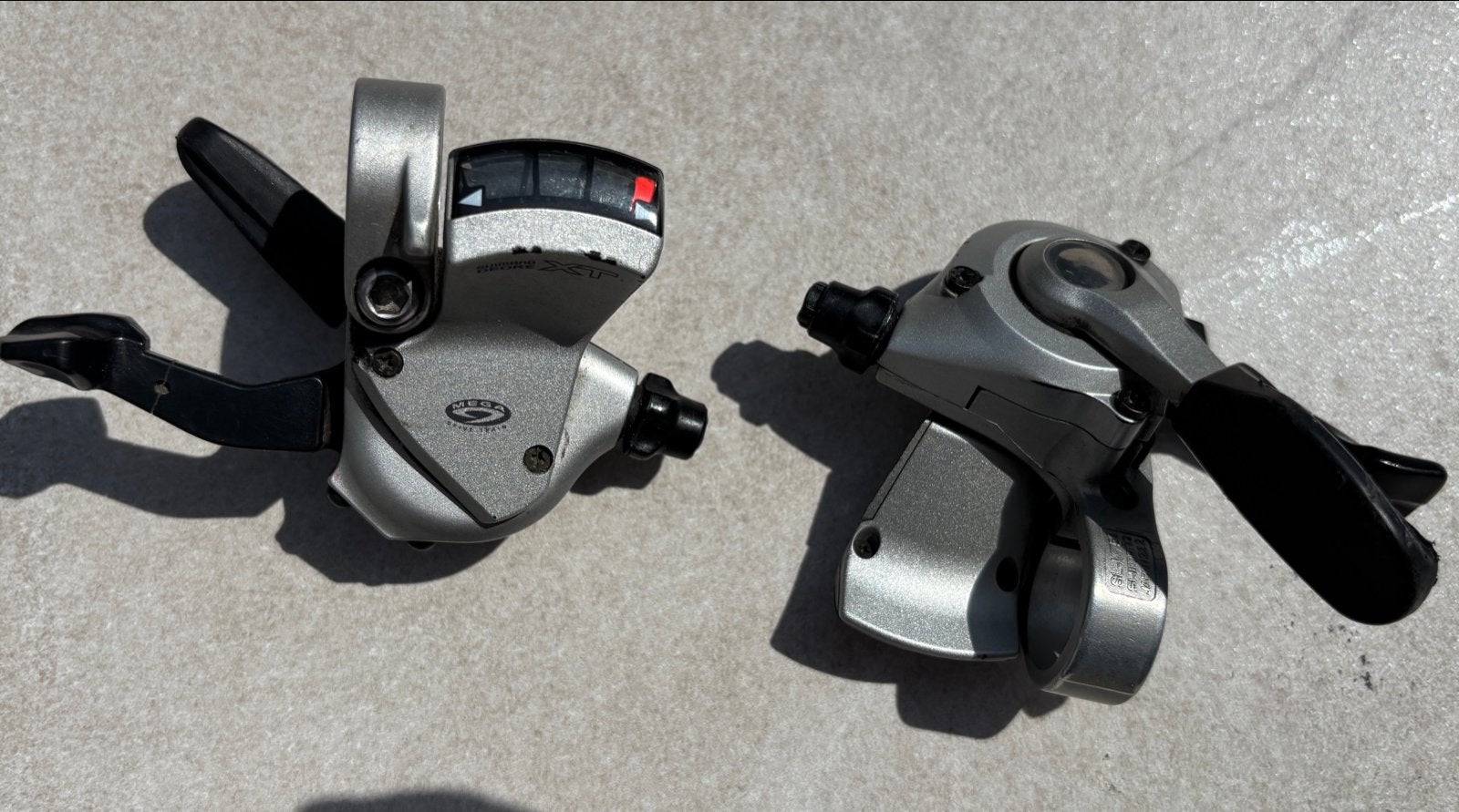 Shimano Deore XT SL-M750 Shifters (2/3x9 speed), Fietsen en Brommers, Fietsonderdelen, Gebruikt, Verzenden, Derailleur of Ketting
