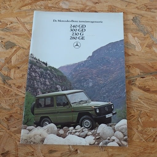 Mercedes Benz G Gelande folder brochure origineel Nederland, Ophalen of Verzenden, Gelezen, Mercedes