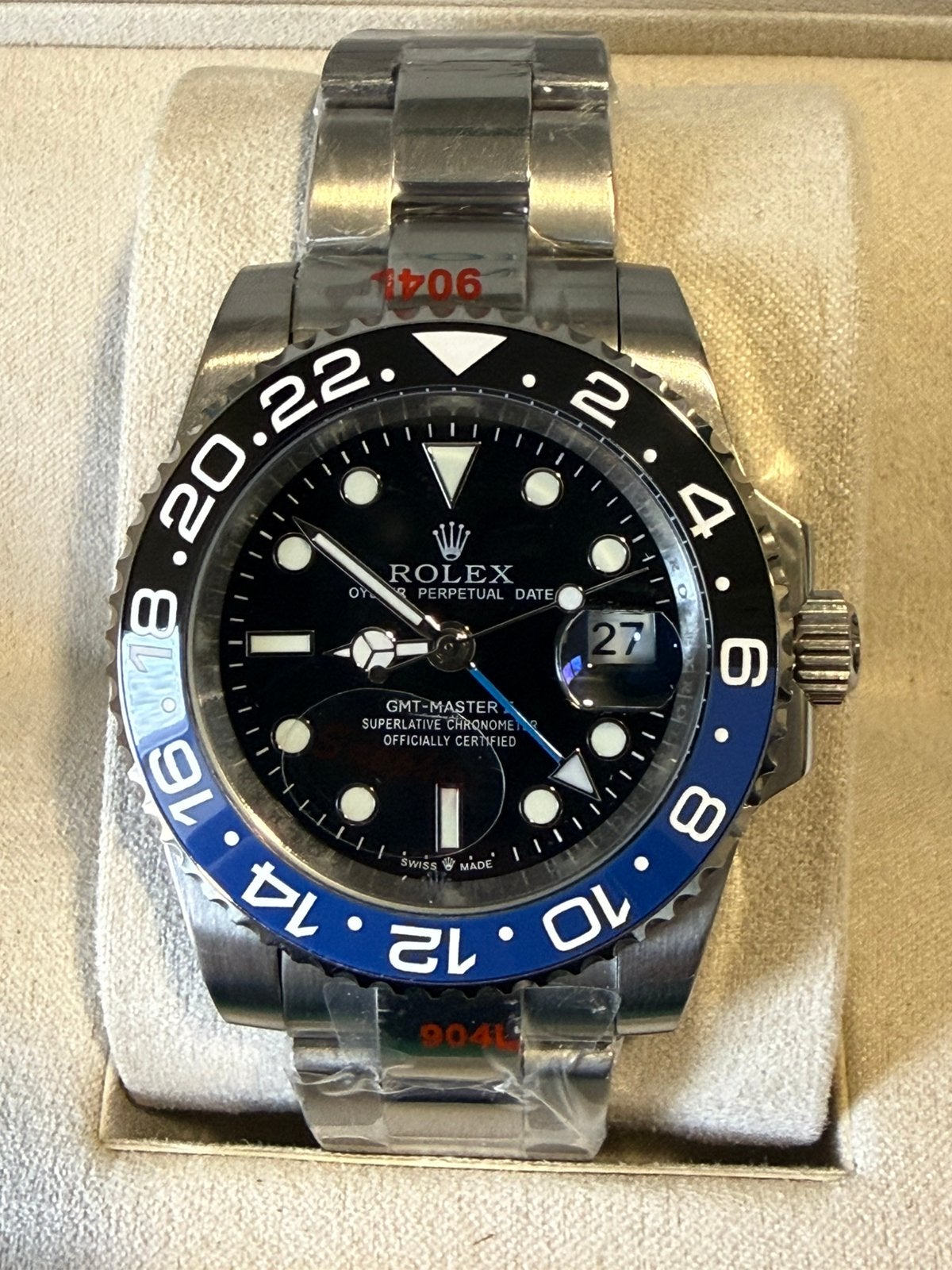 Rolex gmt master 2 batman, Sieraden, Tassen en Uiterlijk, Ophalen of Verzenden, Nieuw, Staal, Rolex