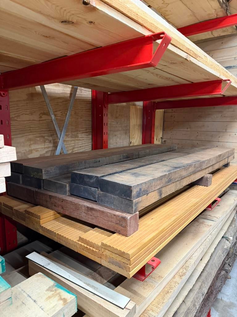Hardhouten balken/liggers 2100x210x65mm, Ophalen of Verzenden, Zo goed als nieuw