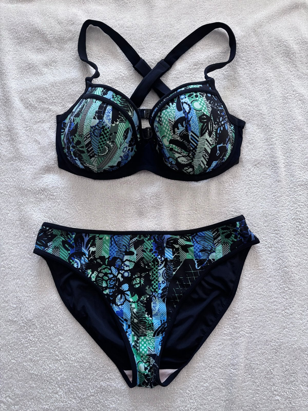 Bikini Marlies Dekkers 80e zgan, Kleding | Dames, Badmode en Zwemkleding, Zo goed als nieuw, Bikini, Meerkleurig, Ophalen of Verzenden