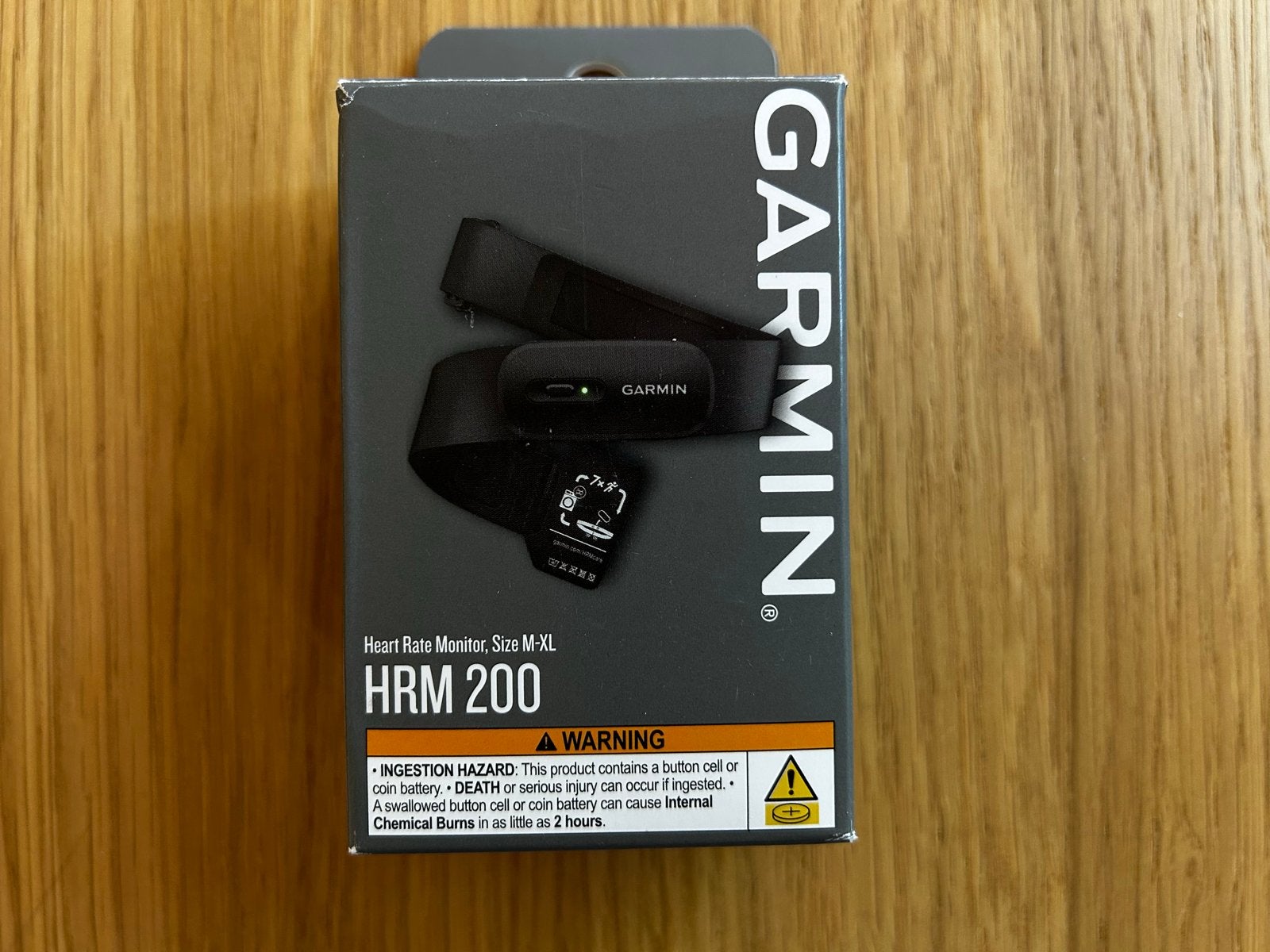Garmin HRM 200 Hartslagmeter M-XL - Zo goed als nieuw, Sport en Fitness, Hartslagmeters, Verzenden, Zo goed als nieuw, Garmin