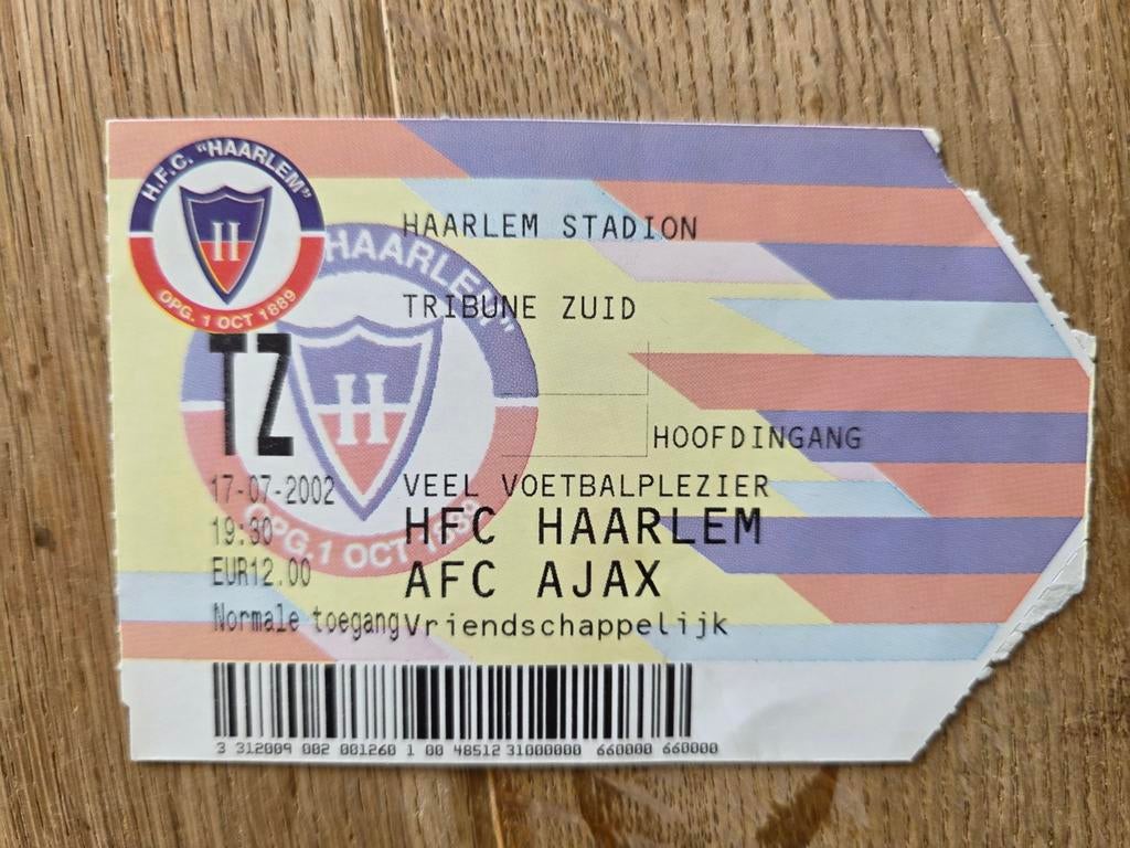 HFC Haarlem - Ajax 2002, Seizoenskaart, Eén persoon