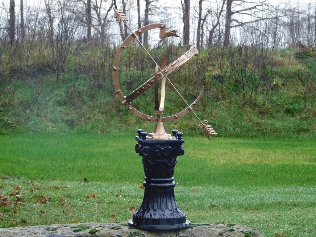 Exclusieve Zonnewijzer van Messing op Alu Sokkel, ., Nieuw, Ophalen of Verzenden, .