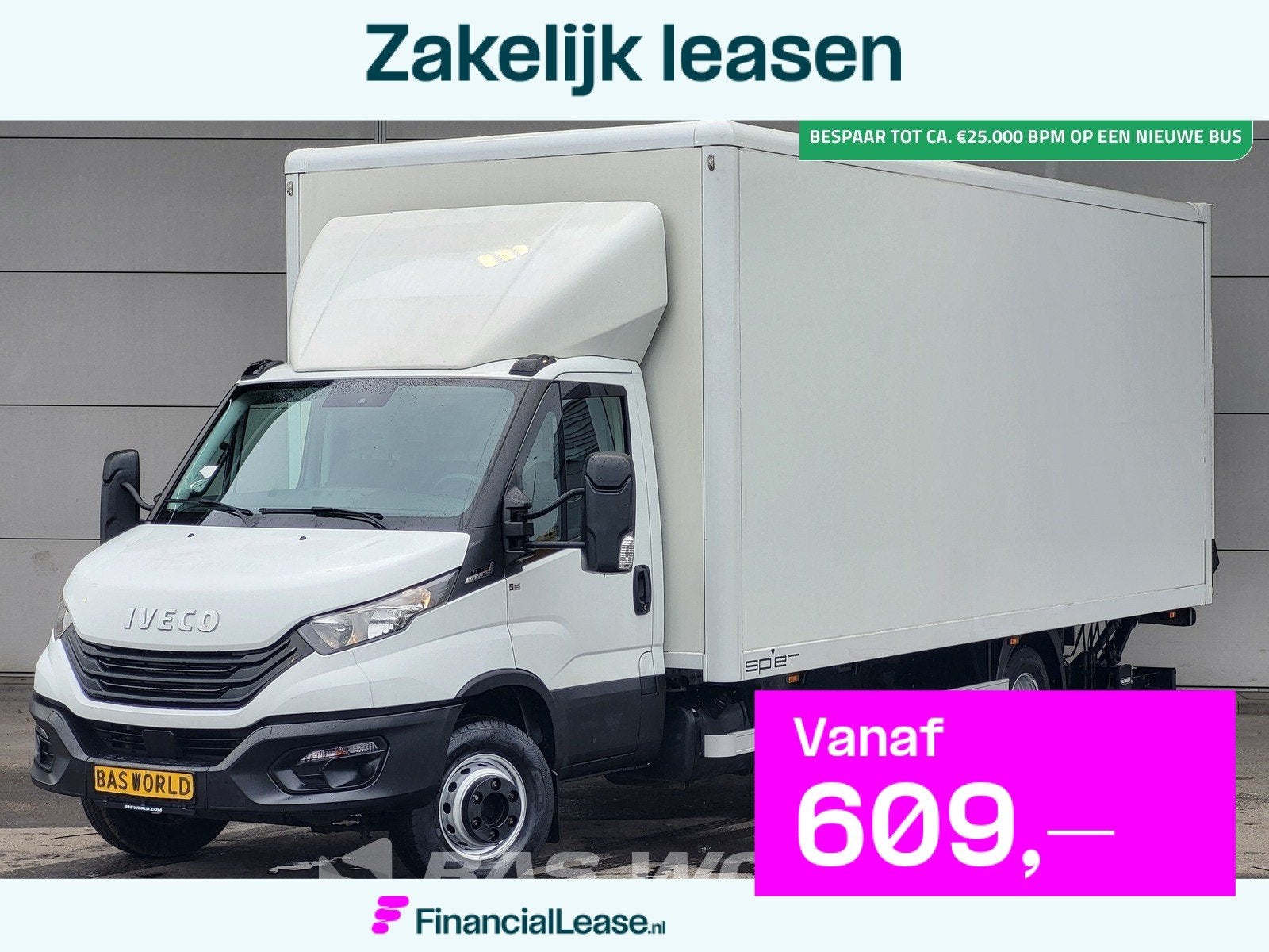 Iveco Daily 72C21 3.0L Automaat 1000KG Laadklep Luchtvering, Stof, Gebruikt, Euro 6, 4 cilinders